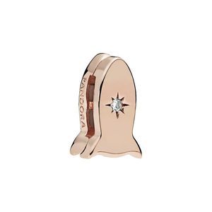 Pandora Reflexions Rose Cz Space Rocket Clip Charm